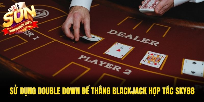 Sử dụng Double Down để thắng Blackjack hợp tác Sky88